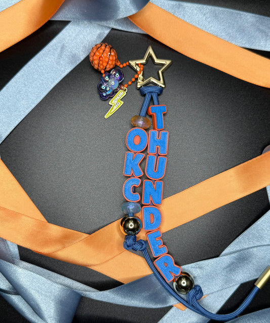 OKC Basketball Bag Charm -play offs pay off