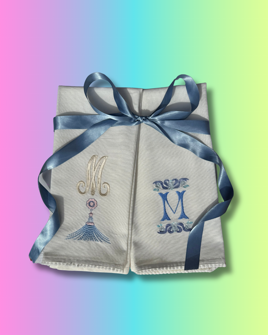 Embroidered Kitchen Hand Towels – Set of 2