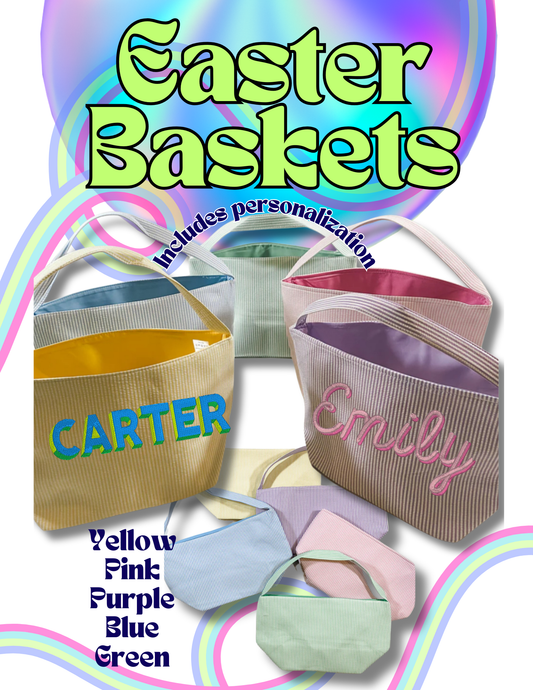 Personalized Fabric Easter Basket