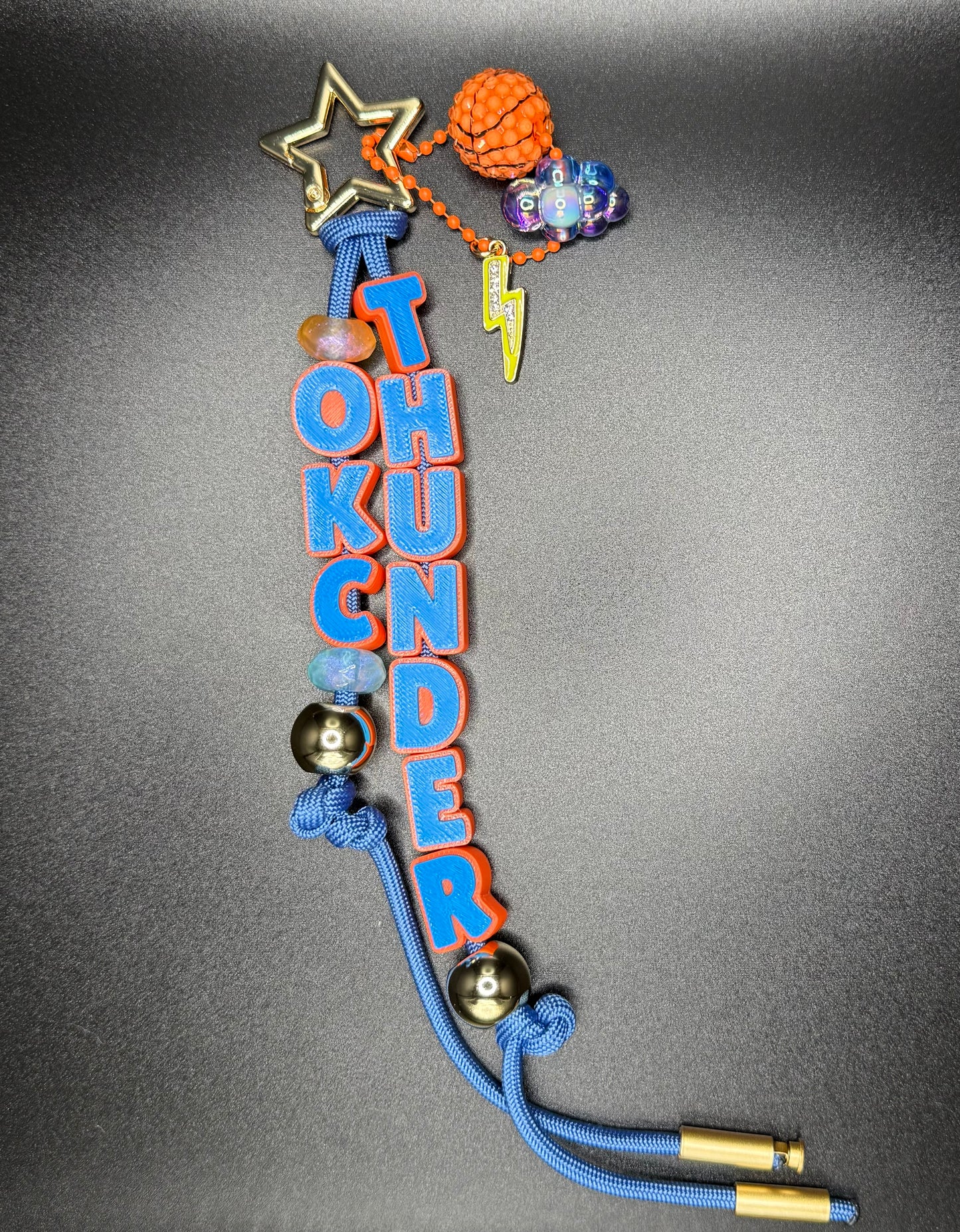 OKC Basketball Bag Charm -play offs pay off