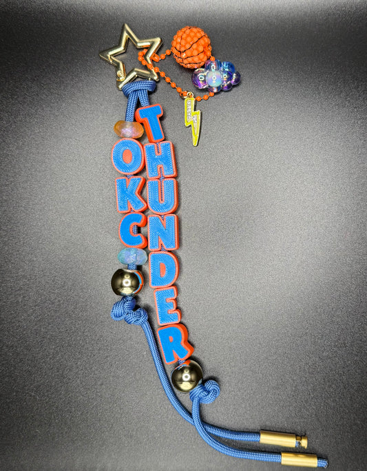 OKC Basketball Bag Charm -play offs pay off