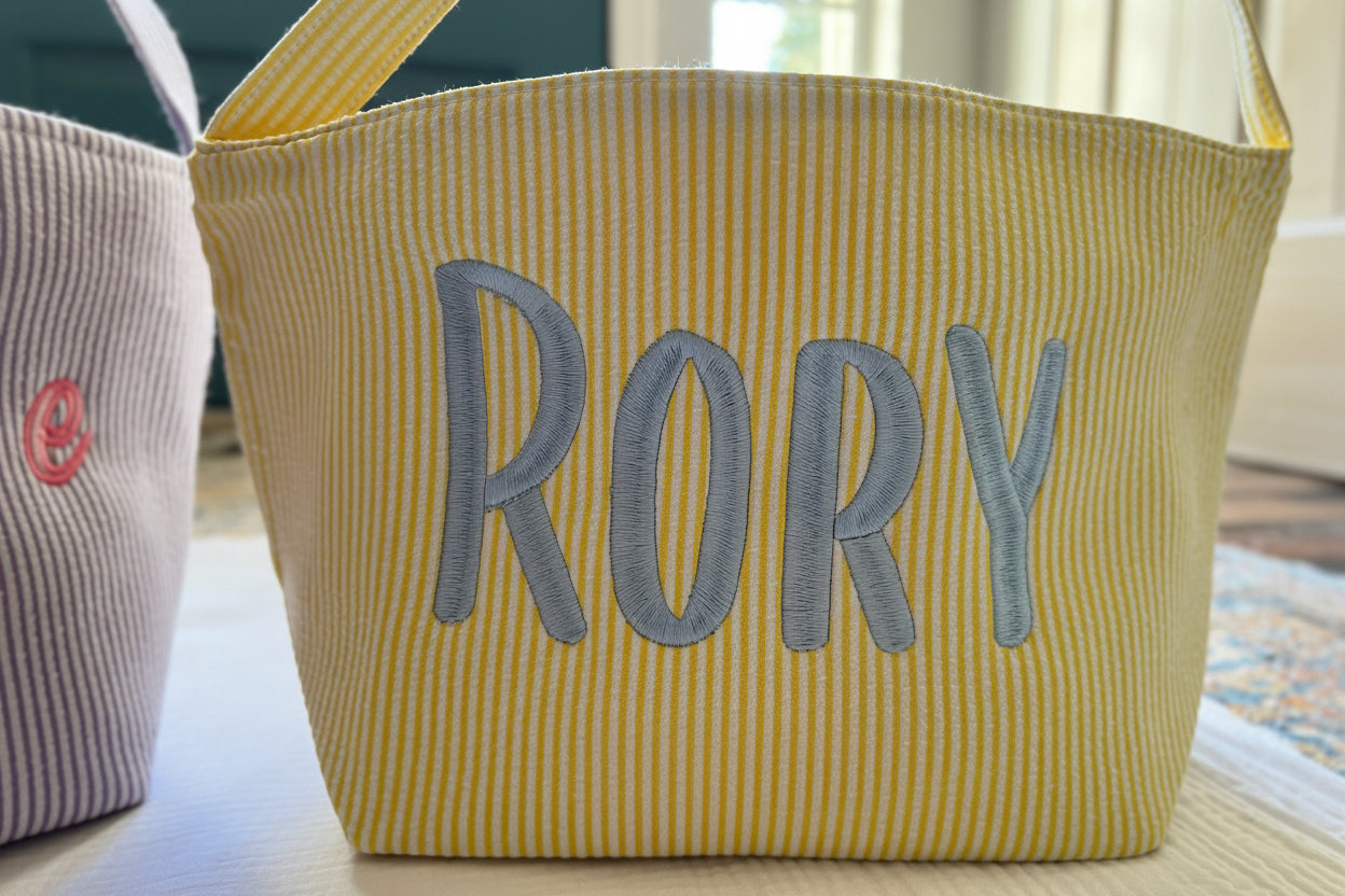 Personalized Fabric Easter Basket