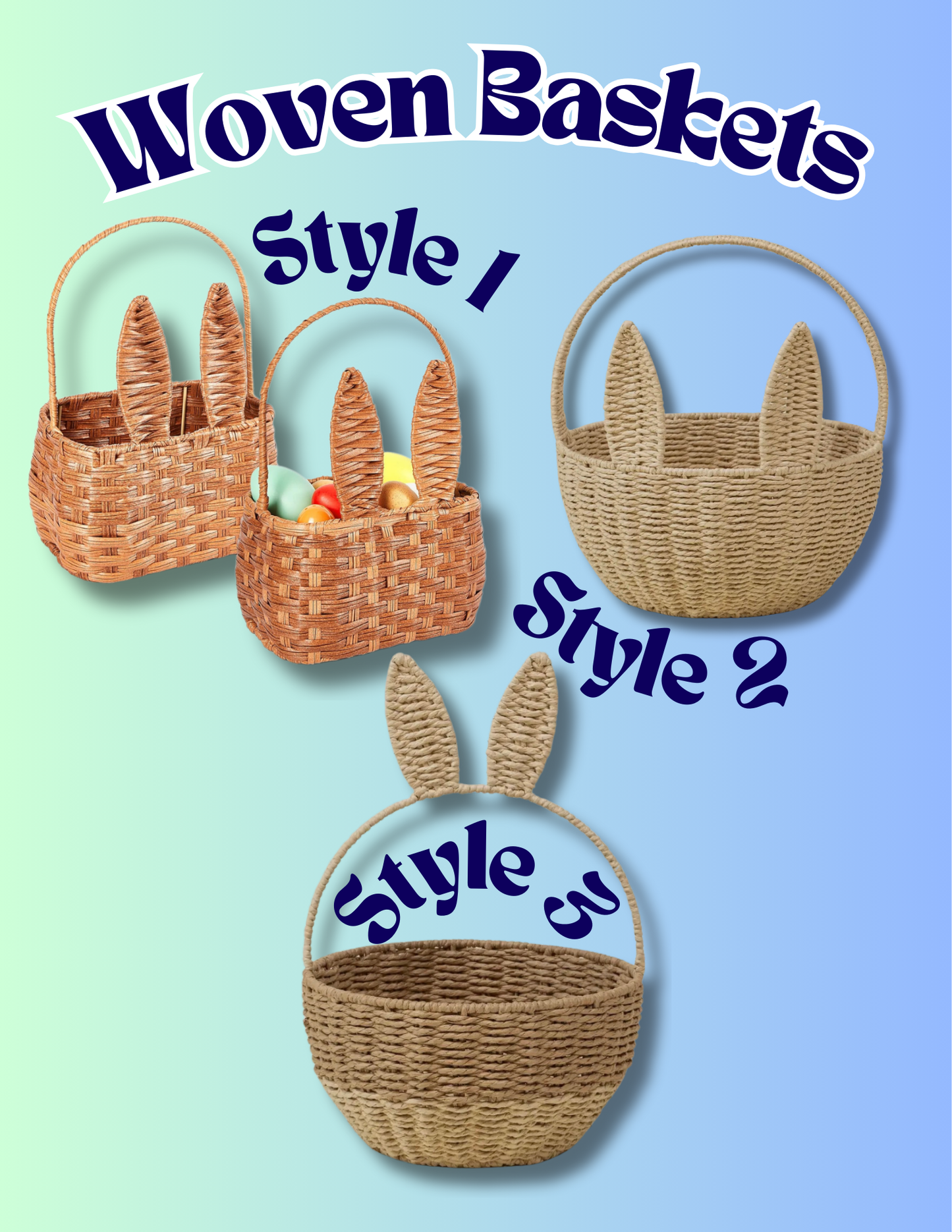 Personalized Woven Easter Basket